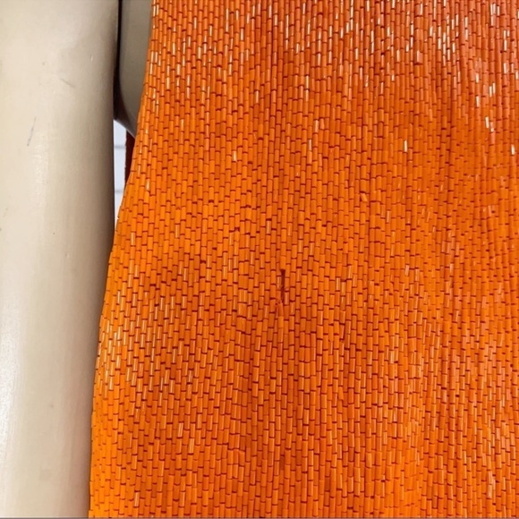 Ralph Lauren Orange Jackie Beaded Georgette Tank - Picture 6 of 8